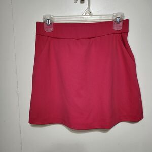 Versona Pink Skort Women’s Size Small Pull On Stretch Ponte Knit Skirt Shorts